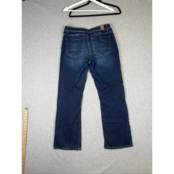 Bke Women's 28x31.5 Payton Universal Fit Mid Rise Bootcut Jeans Blue - Picture 7 of 8